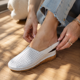 Solea – Women's Perforated Wedge Slingback Comfort Sandals