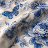 Mirabel – Blue Floral Peony Button-Front Maxi Shirt Dress with Pockets