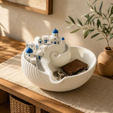 Cycladia – Santorini Sculpted Catch-All Bowl for Entryway Keys