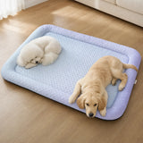 Coolaby – Ice Silk-look Pet Cooling Mat for Dogs and Cats, Padded Non-Slip Summer Bed