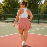 Movella – Plus Size Tennis Skort with Built-in Shorts and Pockets