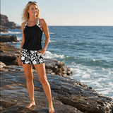Marella – Flowy Blouson Tankini Swim Set with Matching Boardshorts