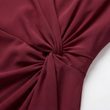 Velara – Women's Gathered Twist-Waist Dress
