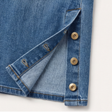 Revelle – Retro Button Front Wide Leg Jeans