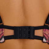 Fiorelle – Butterfly Embroidered Mesh Lingerie Set
