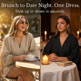 Velara – Kimono Sleeve Wrap Dress for Women