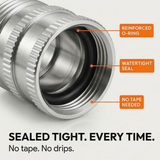 Flowsnap - Stainless Steel Garden Hose Quick Connect Set