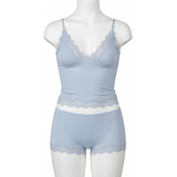 Lunaire - Seamless Lace Camisole and Boxer Brief Set