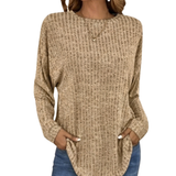Wovelle – Waffle Knit Oversized Sweater