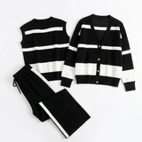 Lunaire – Women's 3 Piece Coordinated Knit Lounge Set