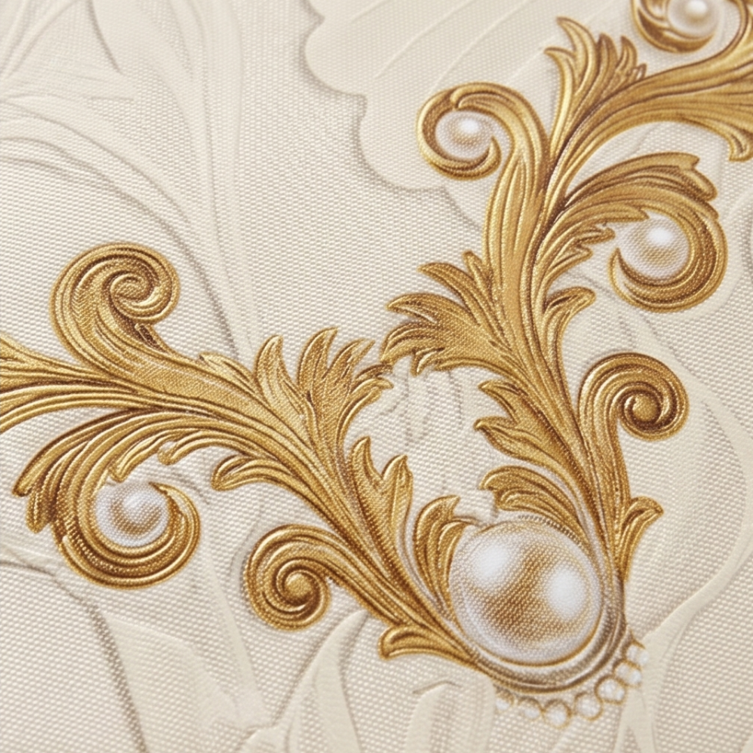 Rosalina – Embossed gold rose waterproof tablecloth