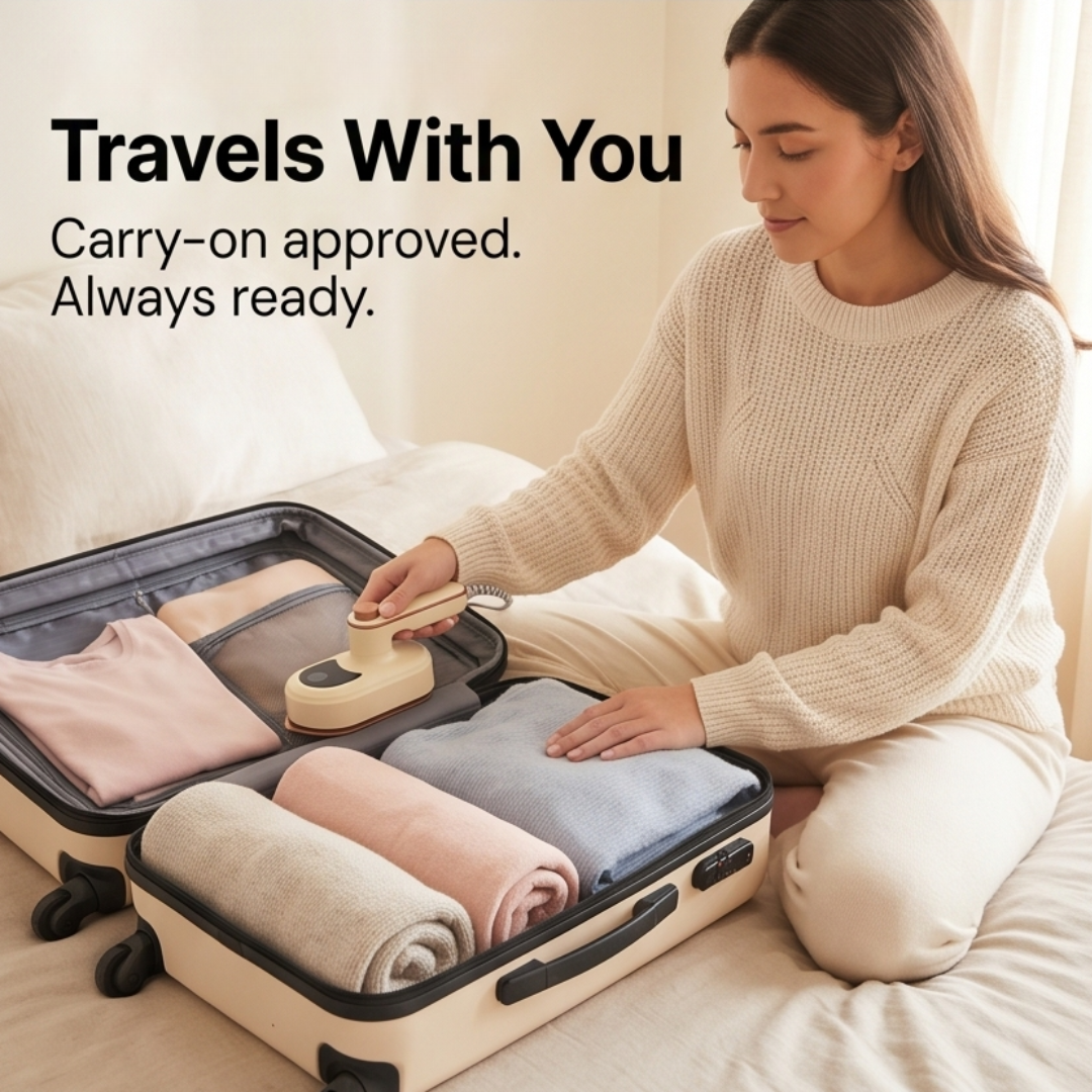 Steamly – Portable Rotating Steam Iron for Travel