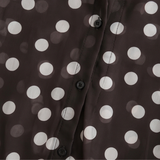 Maisova – Satin Polka Dot Button-Down Blouse