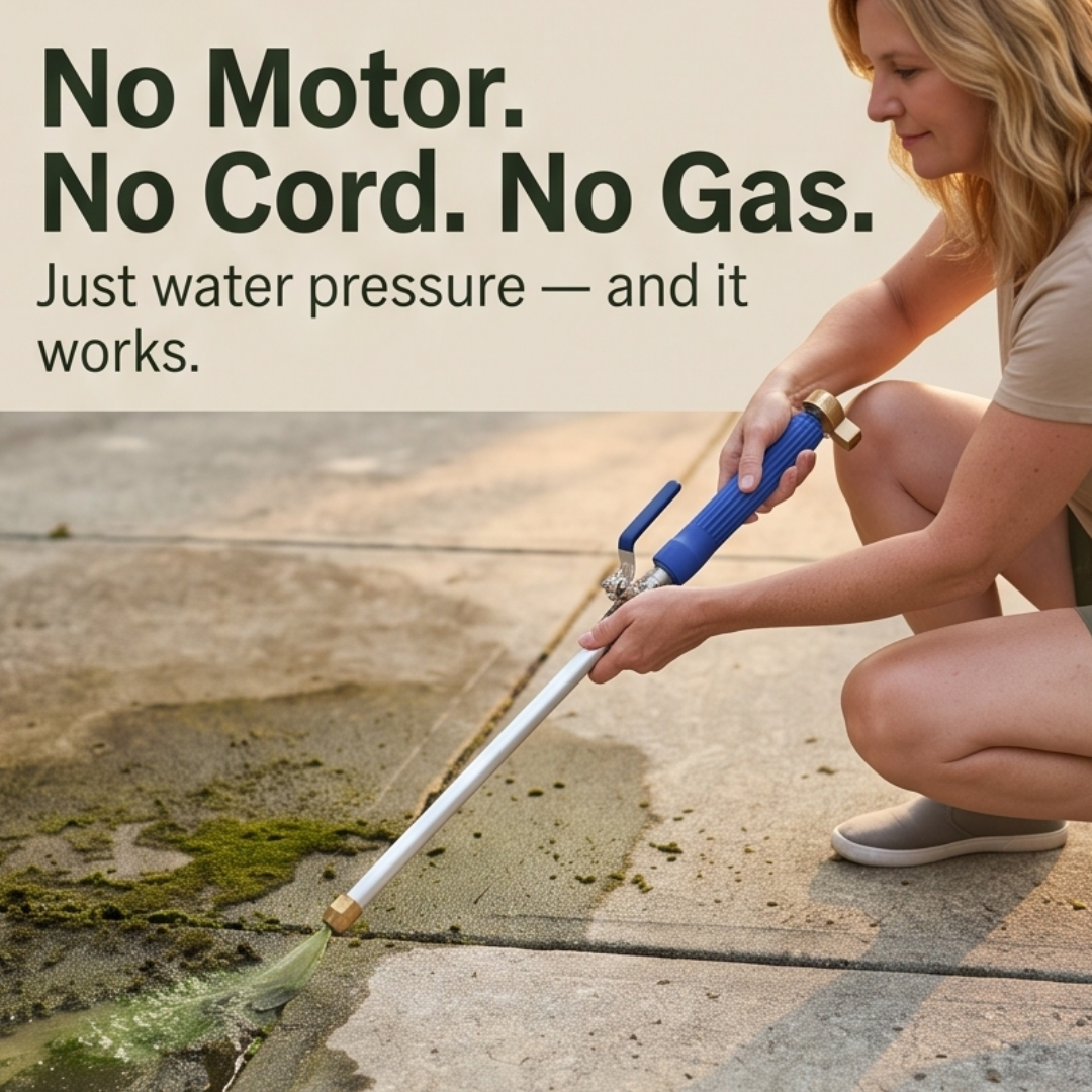 MossBlast – High-Pressure Garden Hose Nozzle for Moss and Grime