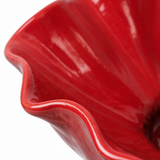 PetalHaven – Hand-Formed Poppy Bird Bath Garden Stake