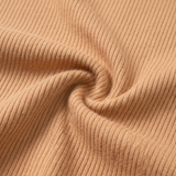 Saviya – Women's Ribbed V-Neck Top and Midi Skirt Set