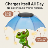 Magic Frog – Solar Garden Lamp with Bird Feeder