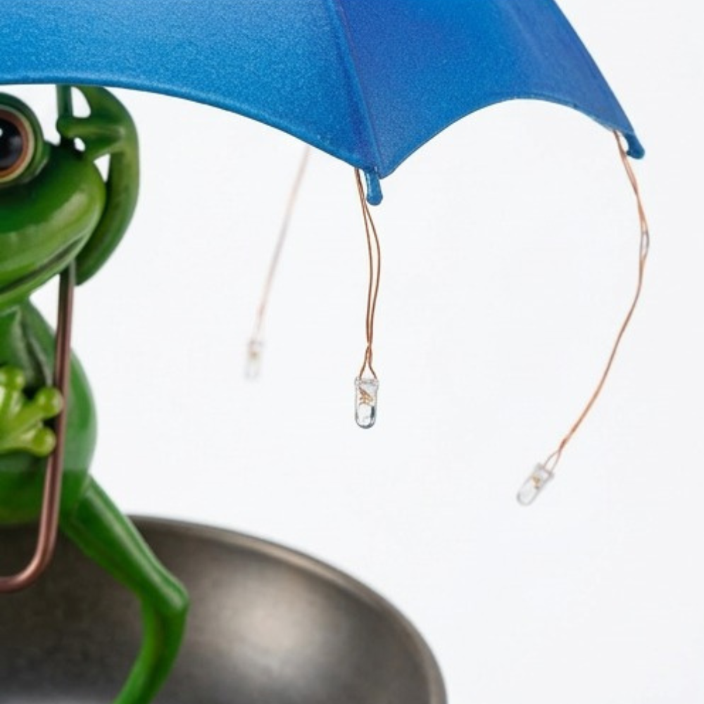 Magic Frog – Solar Garden Lamp with Bird Feeder