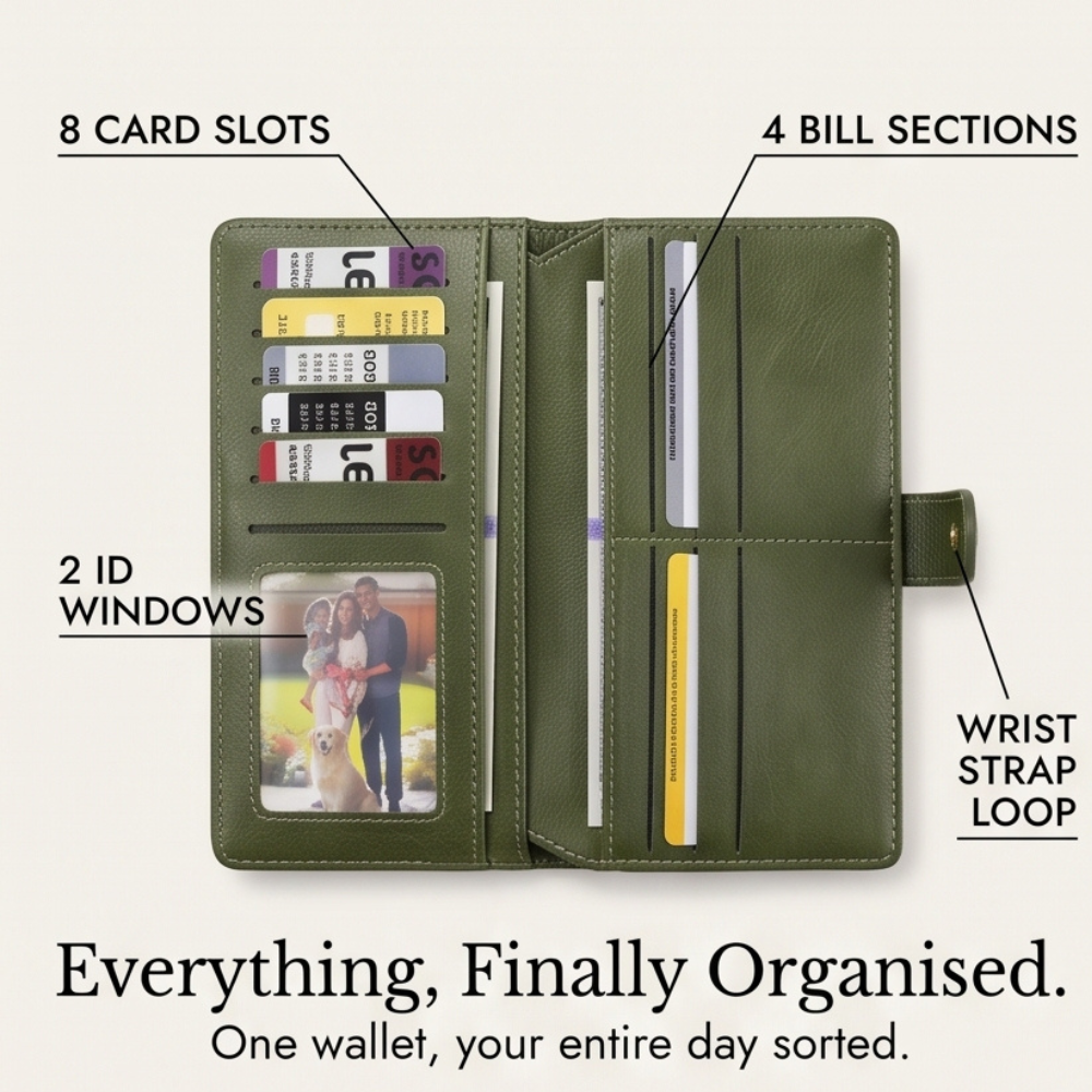 Veluna – Long Wallet with Phone Pocket and Wrist Strap