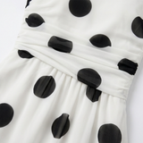 Soliana – Women's Sheer Tiered Polka Dot Dress