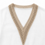 Lunavia – Women's Crochet V-Neck Set