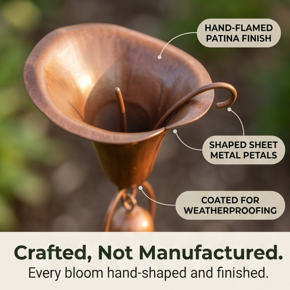 Lyralea – Calla Lily Garden Stake with Bell Chimes