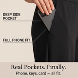 Lunavia – Women's Wide-Leg Tulip-Hem Capri Pants with Pockets