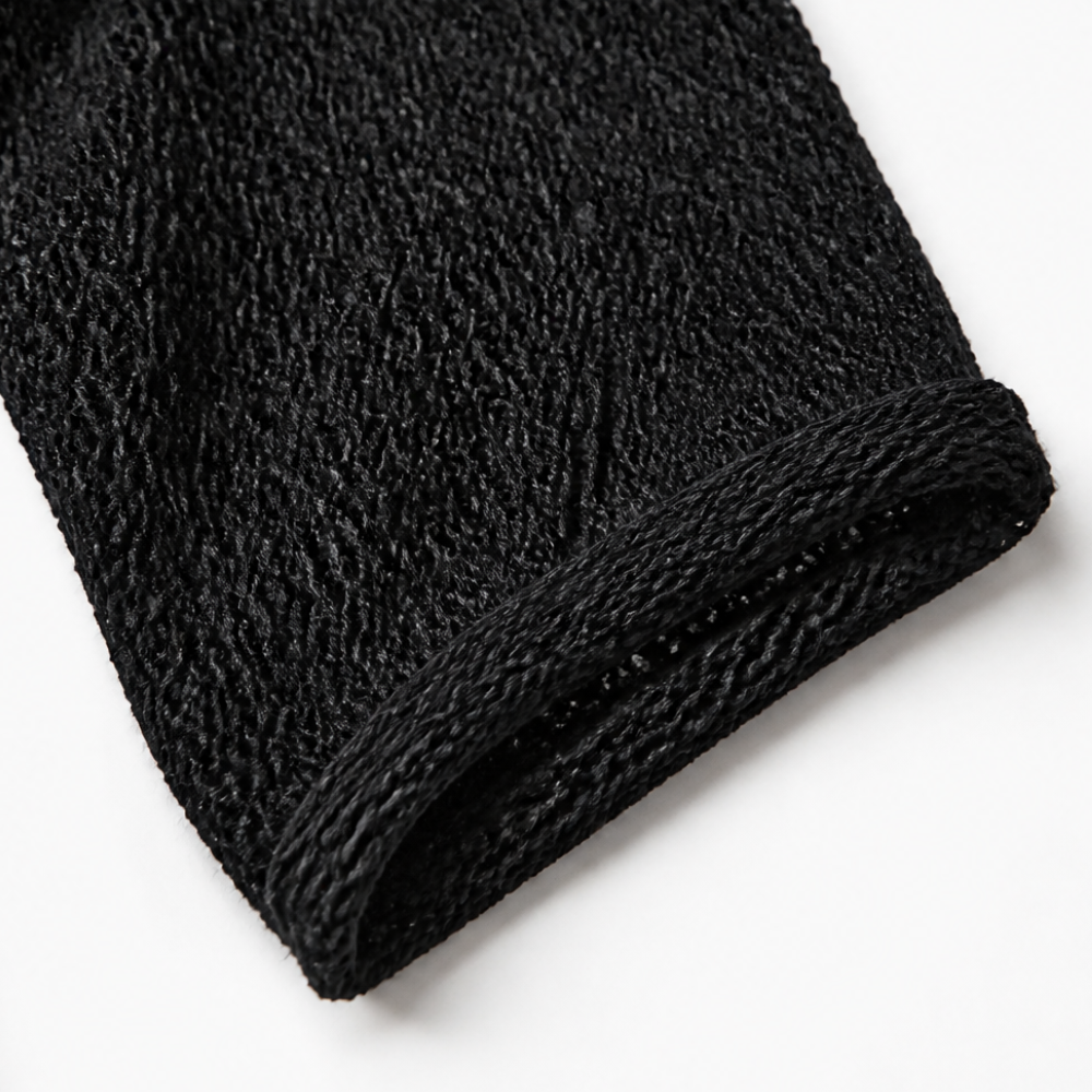 Solenya – Open-Knit Cold-Shoulder Boho Top