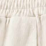 Lunelle – Women's Linen 2-Piece Set with Wide-Leg Pants and Button Detail