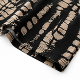 Solara – Printed A-Line Shift Dress with Short Sleeves & Buttons