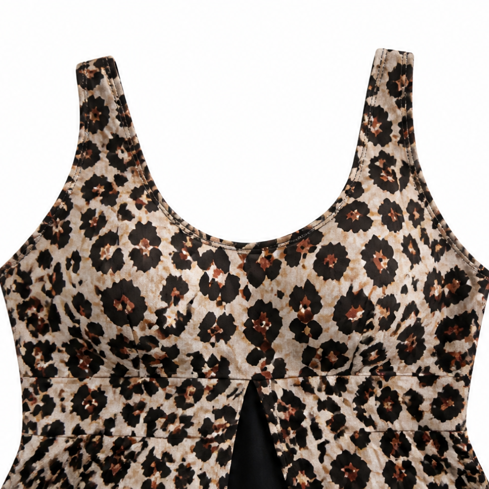 Wearbella – Tummy Control Swim Dress With A-Line Skirt