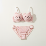 Cozyelle - Women's Plush Lingerie Set, Soft Fleece Cozy Warm