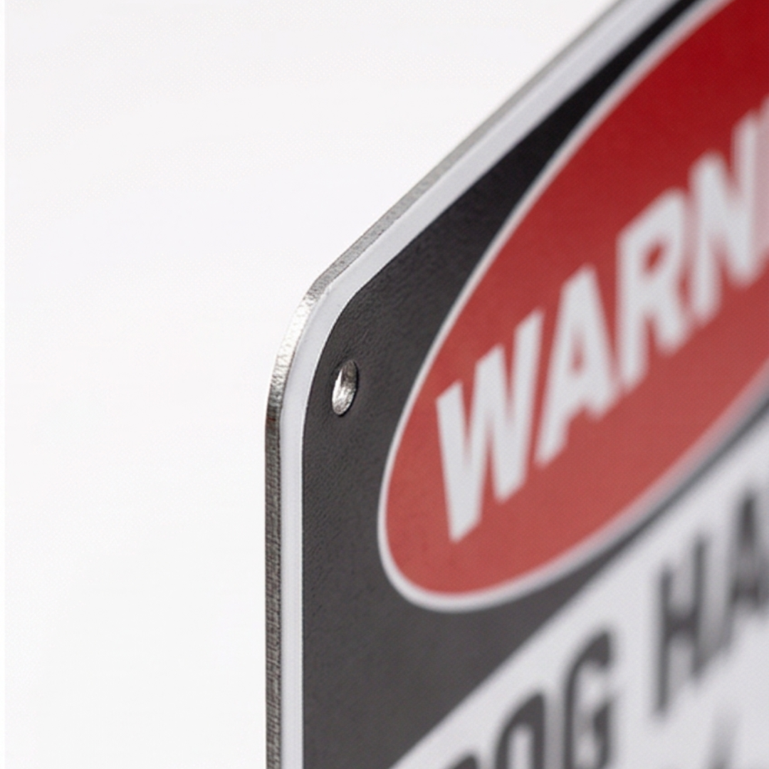 Yardlaugh – Funny Dog Warning Sign for Yard or Fence