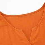 Laurelle – V-Neck Ruffle Sleeve Blouse with Buttons