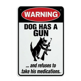 Yardlaugh – Funny Dog Warning Sign for Yard or Fence