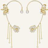 Bellara – Butterfly Ear Wrap with Flower Tassels