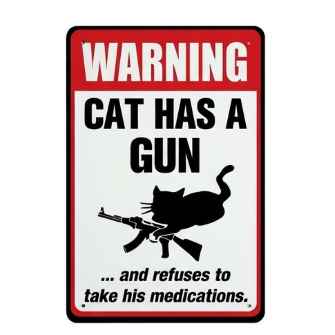 Yardlaugh – Funny Dog Warning Sign for Yard or Fence
