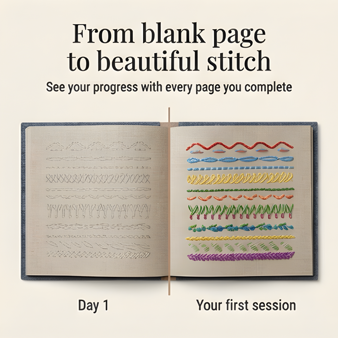 Stitchwell - Complete Embroidery Stitch Book Kit