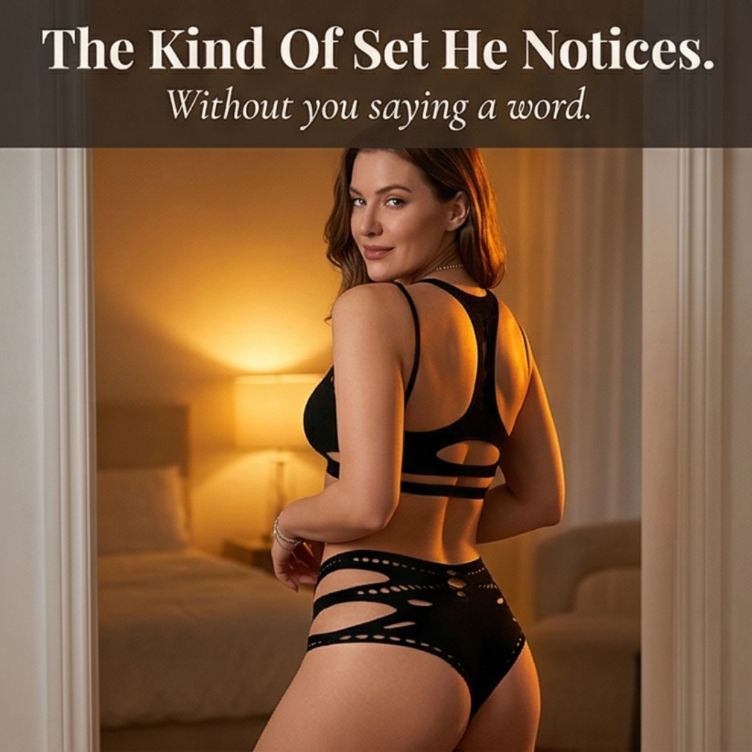 Nocturne – Women's Sculpted Cutout Lingerie Set