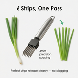 Slicero - 6 blade scallion shredder