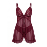 Lunaire – Women's Floral Lace Babydoll Nightgown
