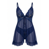 Lunaire – Women's Floral Lace Babydoll Nightgown