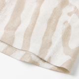 Ingrid – Linen Look Midi Shift Dress with Abstract Print, Cap Sleeve
