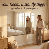 Clearvue – Shatterproof Full Length Wall Mirror Tiles
