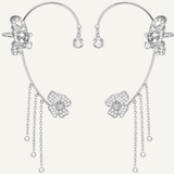 Bellara – Butterfly Ear Wrap with Flower Tassels