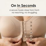 Veluna - Women's Front Closure Back Support Bra