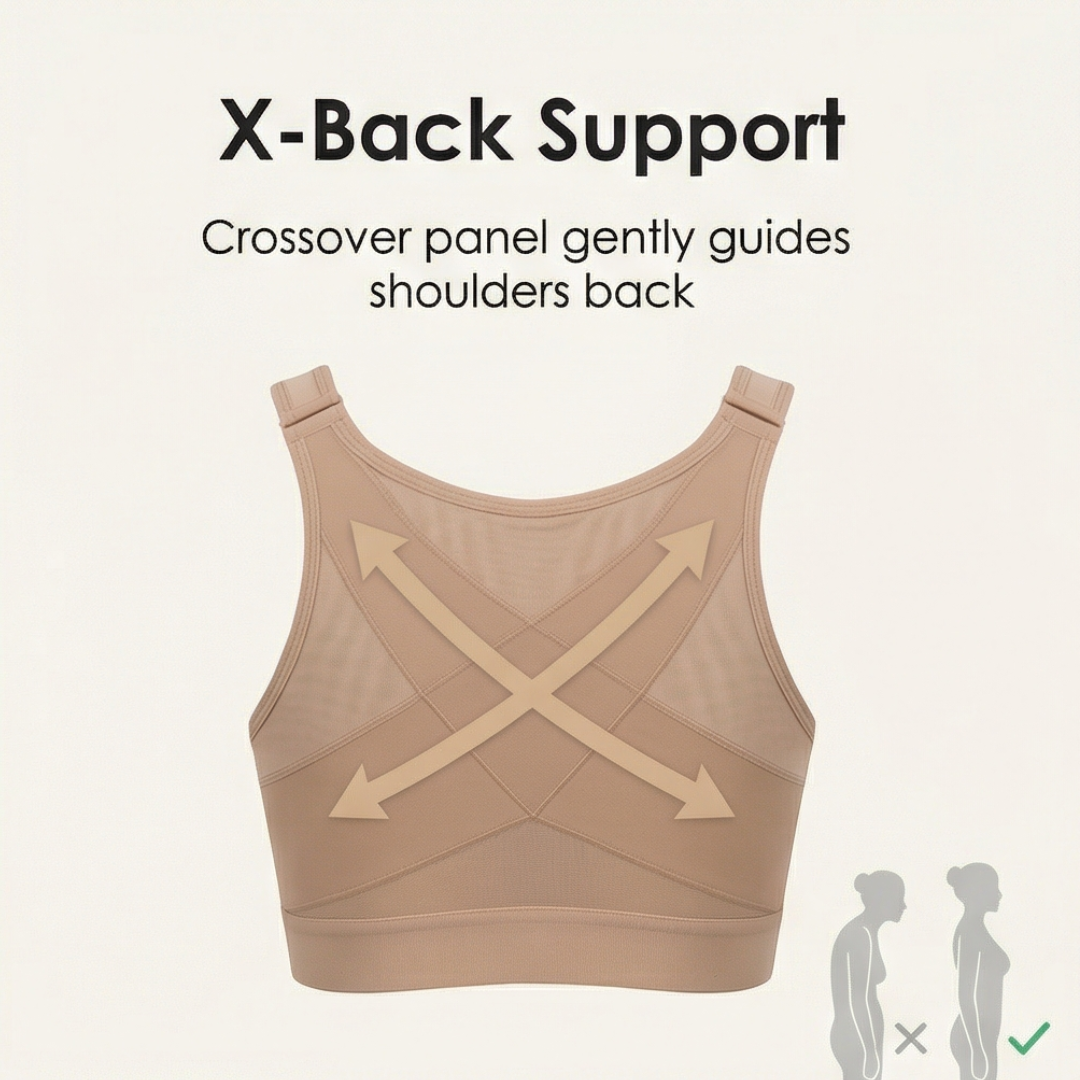 Veluna - Women's Front Closure Back Support Bra