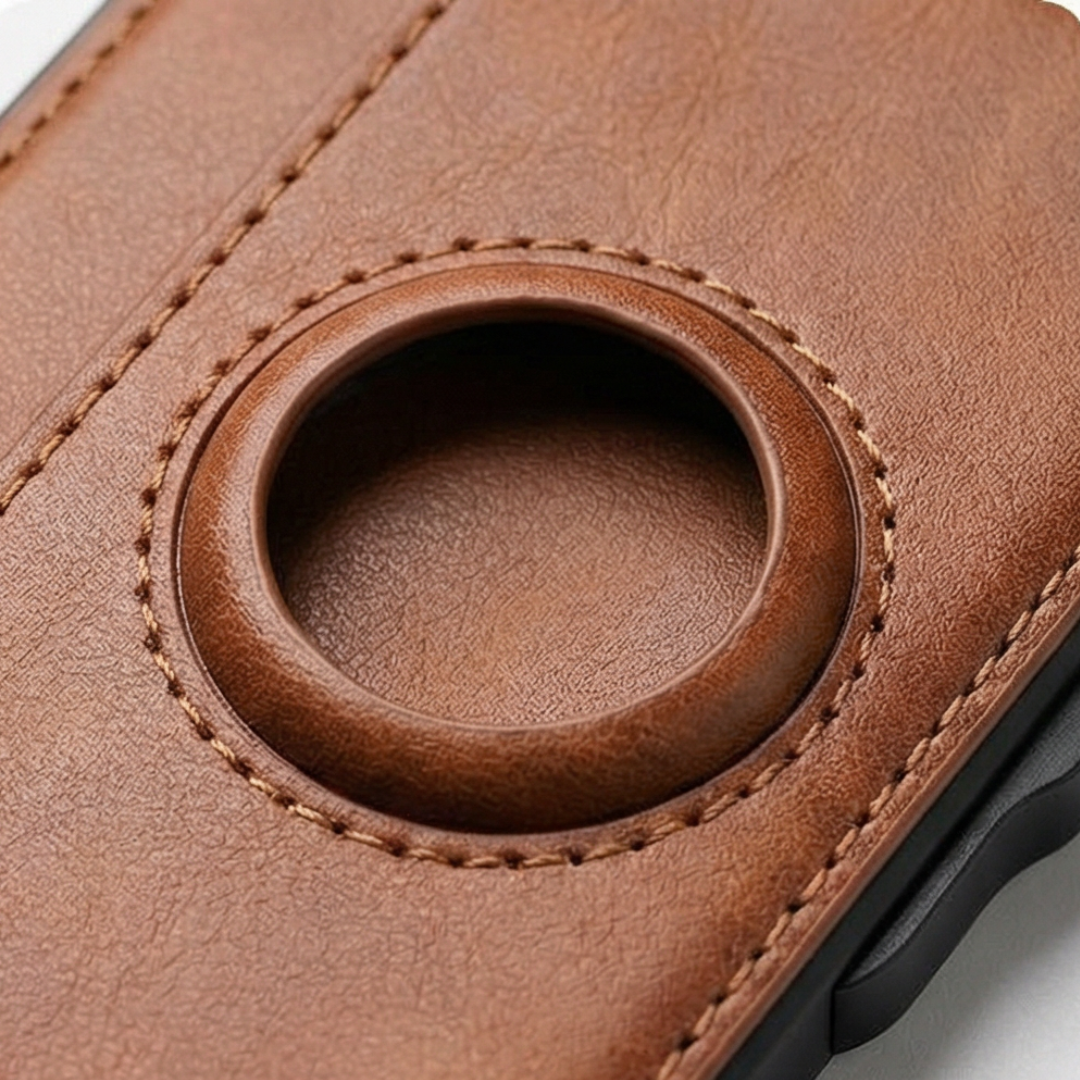 Vaultric - Slim Pop-Up Wallet with AirTag Pocket