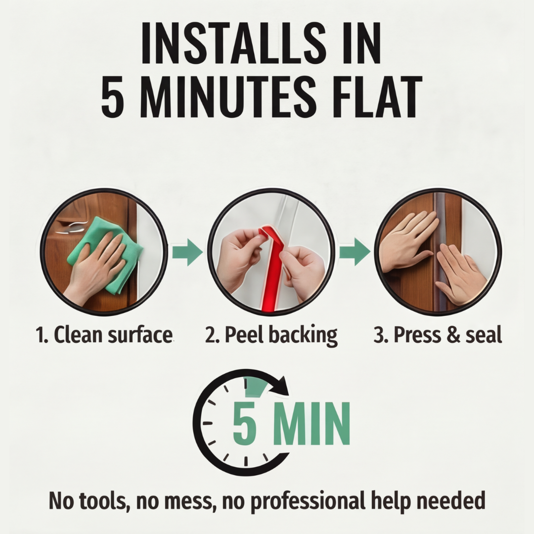 Sealux – Draft Stopping Door and Window Seal Strip (16.4 Ft)