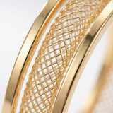 Lumiere - Double Layer Mesh Hoop Earrings